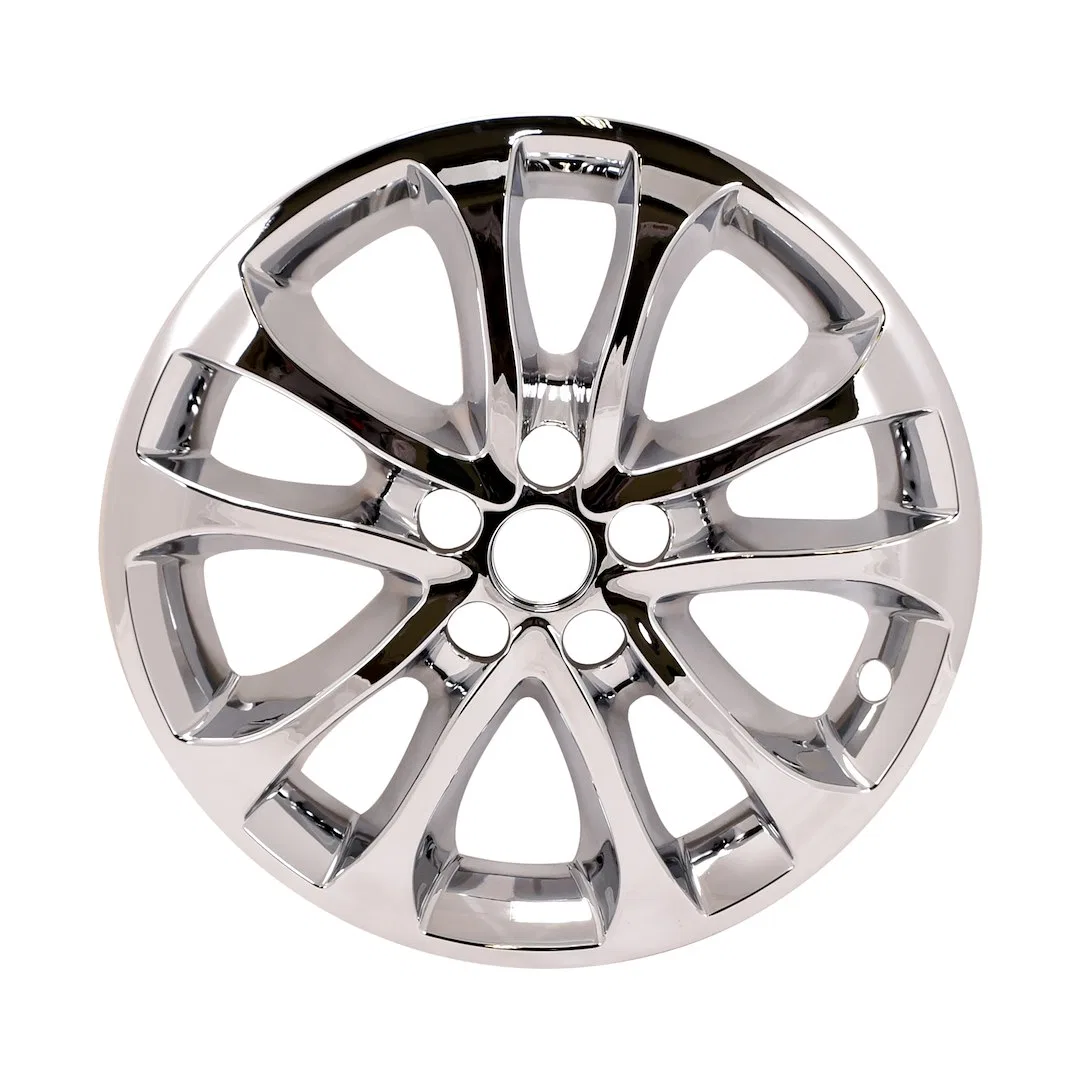 IMP471X – COAST2COAST Wheel Skin, 17 Inch 5 Double Spokes Snap-On Plated Chrome ABS Plastic Set Of 4